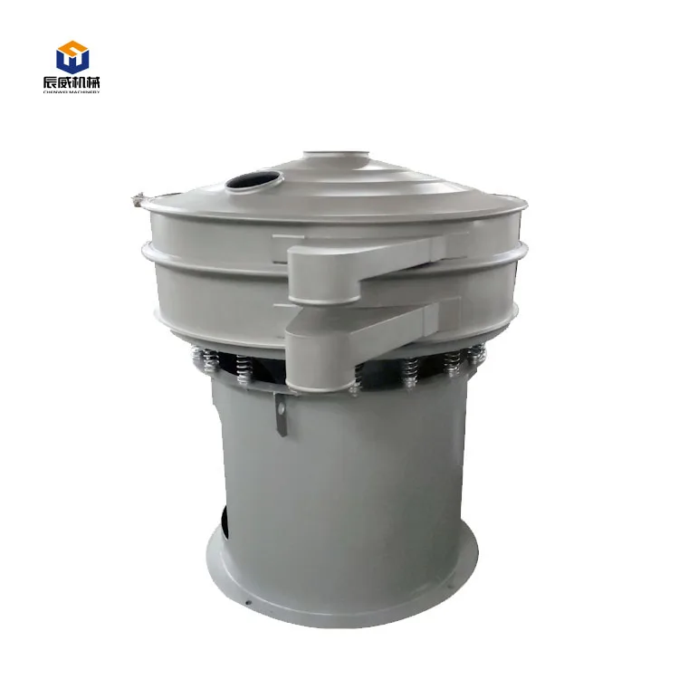 CW rotary sifter circular vibrating screen chilli powder powder flour sieving machine