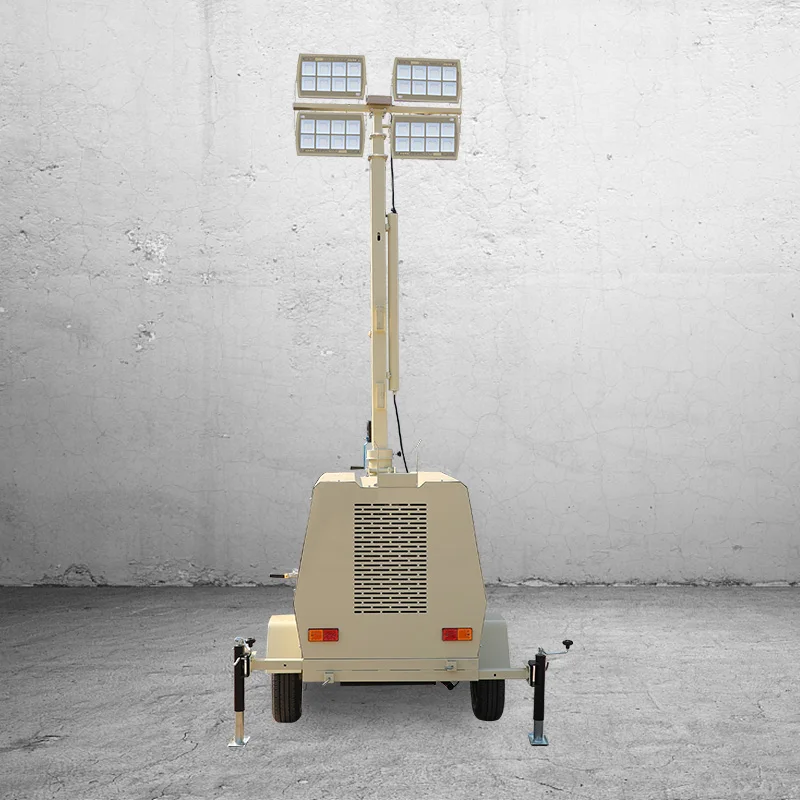 Diesel power generator with light tower