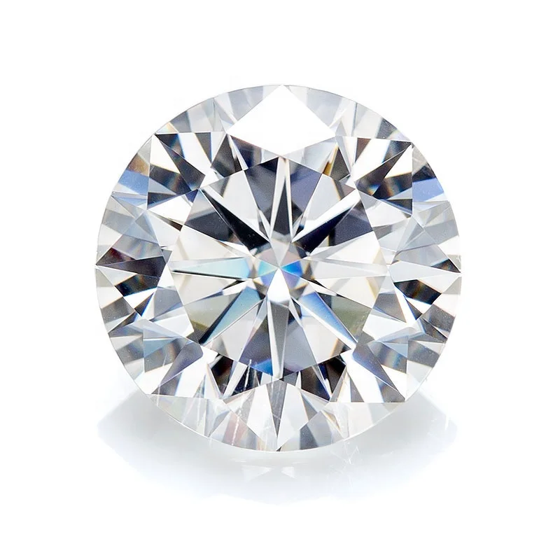 
Cazy Jewelry Making Available Wholesale Supply High Quality Synthetic Gems VVS1 EF White Brilliant Round Loose Moissanite Stone 