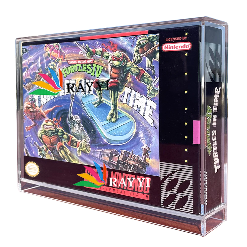 Акриловый защитный чехол RAYYI для видеоигр игровой приставка Nintendo NES SNES N64 Switch DS GameBoy GameCube Advance Box акриловый