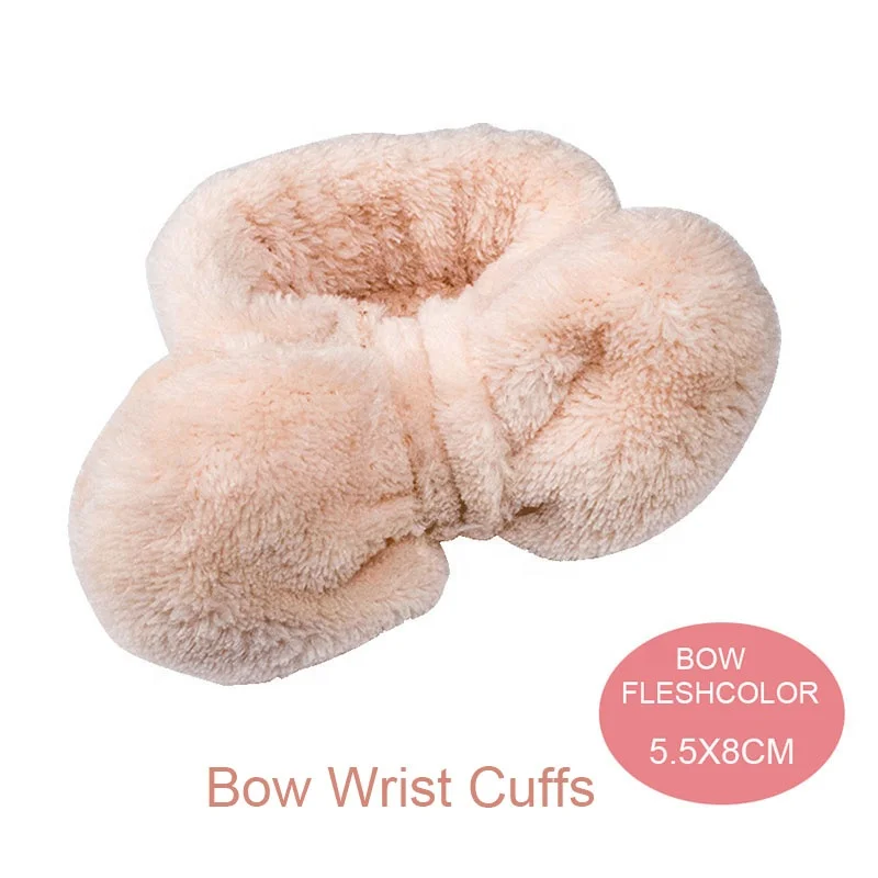 QuiteGirl Custom Sports Wrist Cuffs Sweat Band Hair band set for Adults Cheap Wholesale Coral fleece Microfiber Fabric Material