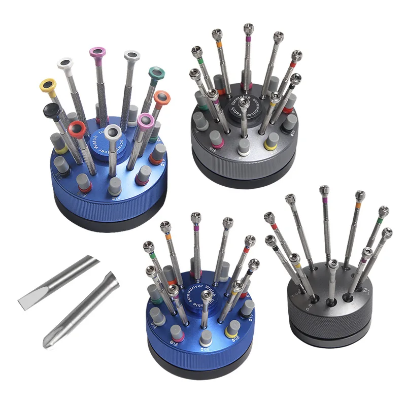 10-in-1 Rotatable Precision Screwdriver Set Mini Slotted and cross Screwdriver Metal Tool for Toy Glasses Laptop Camera Watch