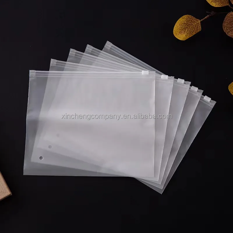 Custom frosted zipper bag waterproof colors zipper bag packaging frosted zipper bag with green
