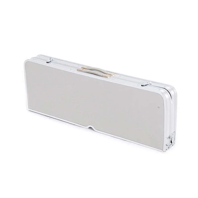 Aluminum folding picnic table and bench set with 4 seats portable camping table sets