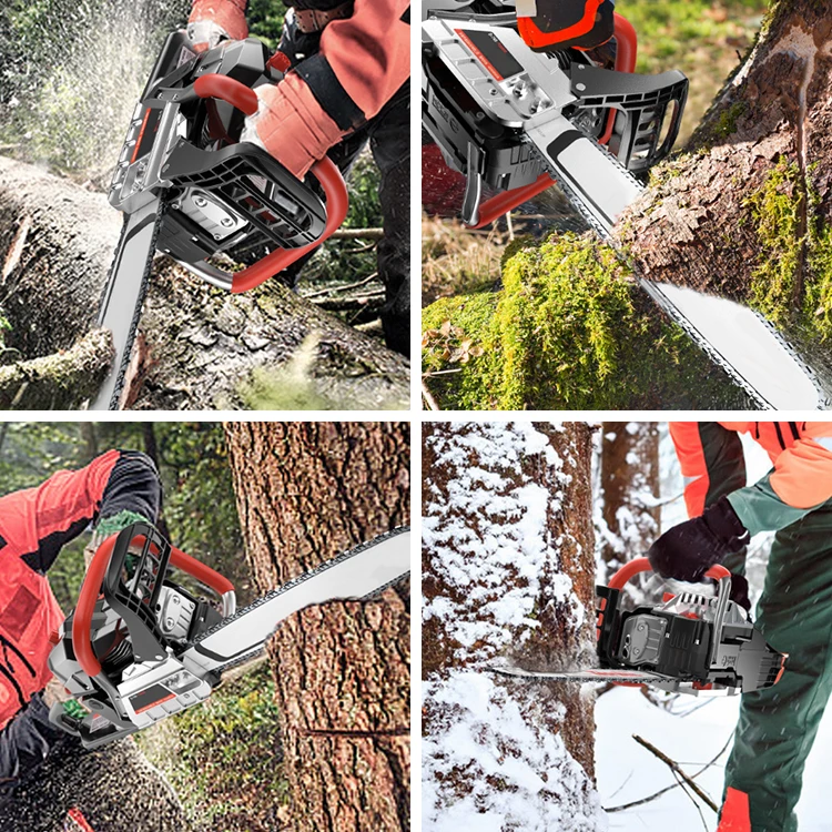 Chinese Wood Cutting Machine 52CC 18 Inch Top Handle Steel Petrol Gasoline Chainsaw Professional Logging Chain Saw