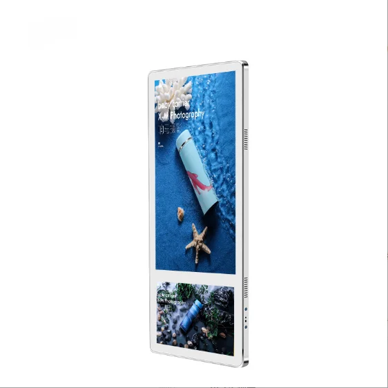 18.5 inch Elevator Wall Mounted Dual Screen Android WiFi Digital Advertising Screens for Business Marketing