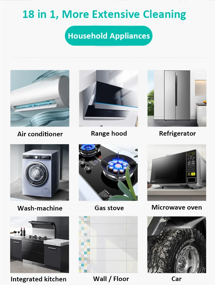 OEM Handheld 3680w 4-8bar Air Purify Sterilizer Car Washer Spray Machine Dry High Pressure Car Steam Cleaner for Auto Detailing