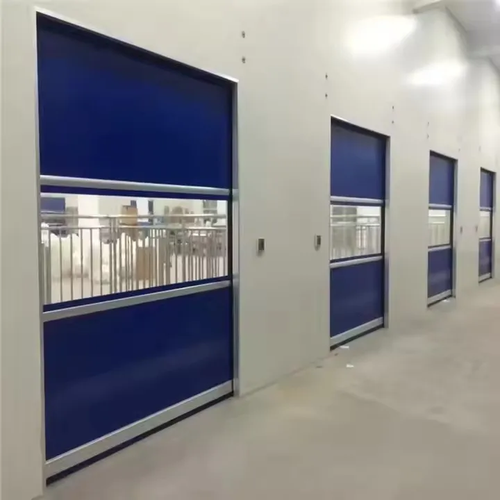 PVC Coated Fabric 1000D For High Speed Door PVC Fabric Durable Lonas Tarps For Roll Up Door 0.9mm 1.2mm Lacquer PVC Door