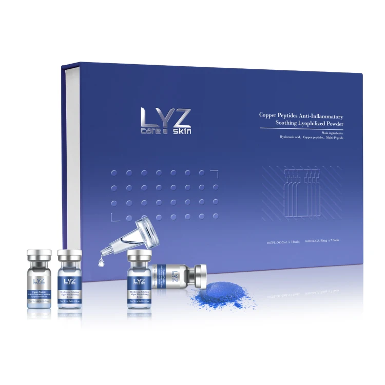 Blue Copper Peptides Anti-Inflammatory Soothing Lyophilized Powder for Facial