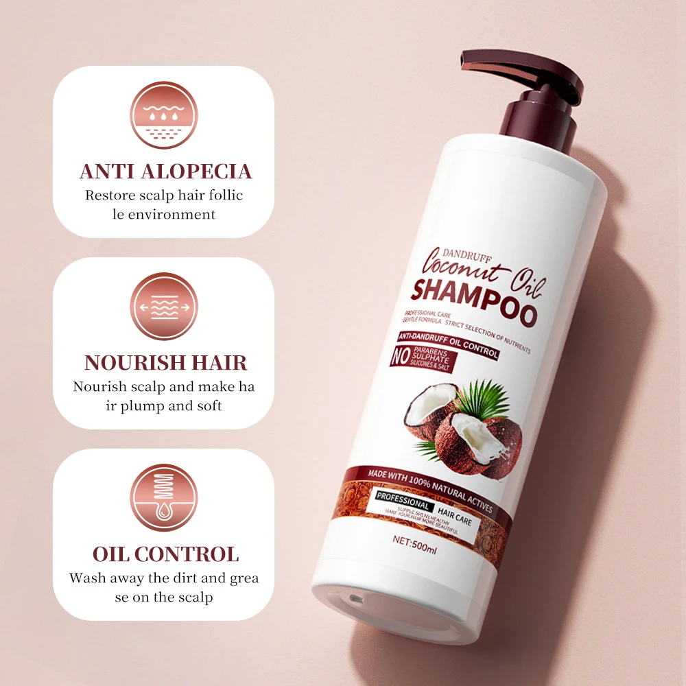 UUFINE private label deep cleansing refreshing mild 500ml 17.6OZ coconut hair shampoo for women