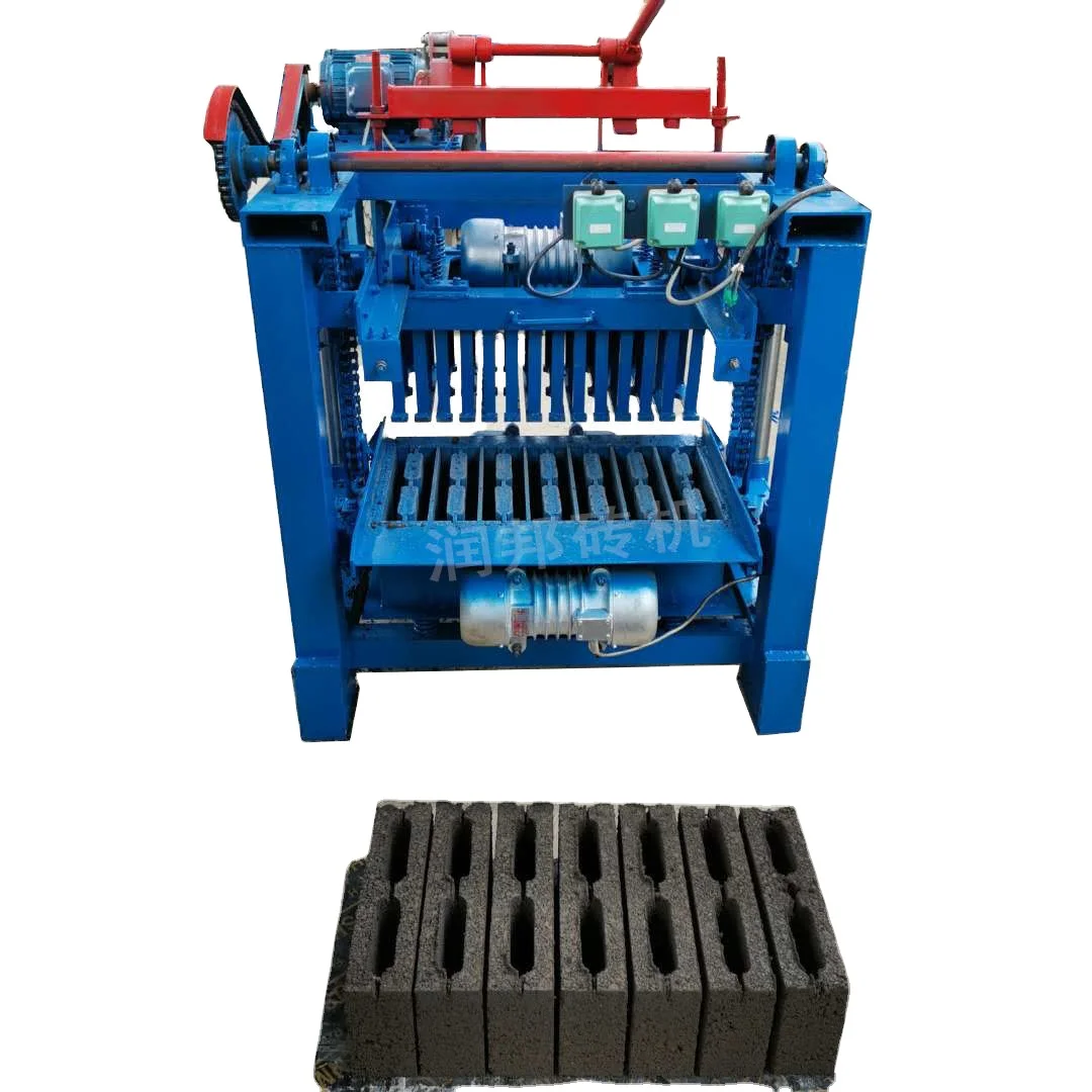 Automatic lifting brick machine cement with sand brick machine can add hopper easy operating brick machine