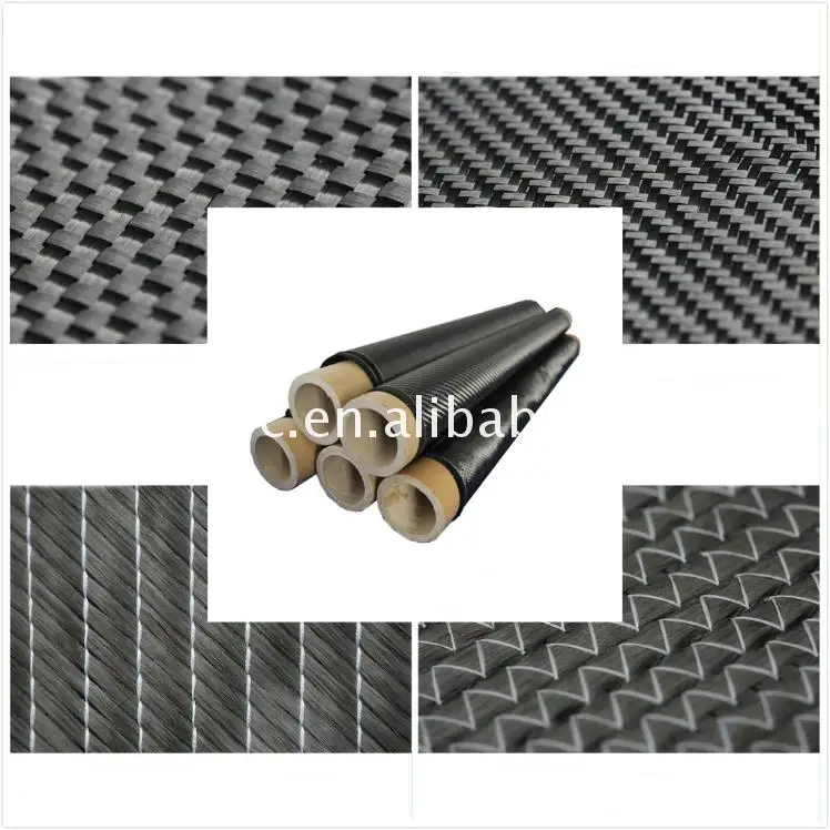 Carbon Fiber Wrap Knit Fabric UD Diaxial Triaxial Quadaxial 0/45/90