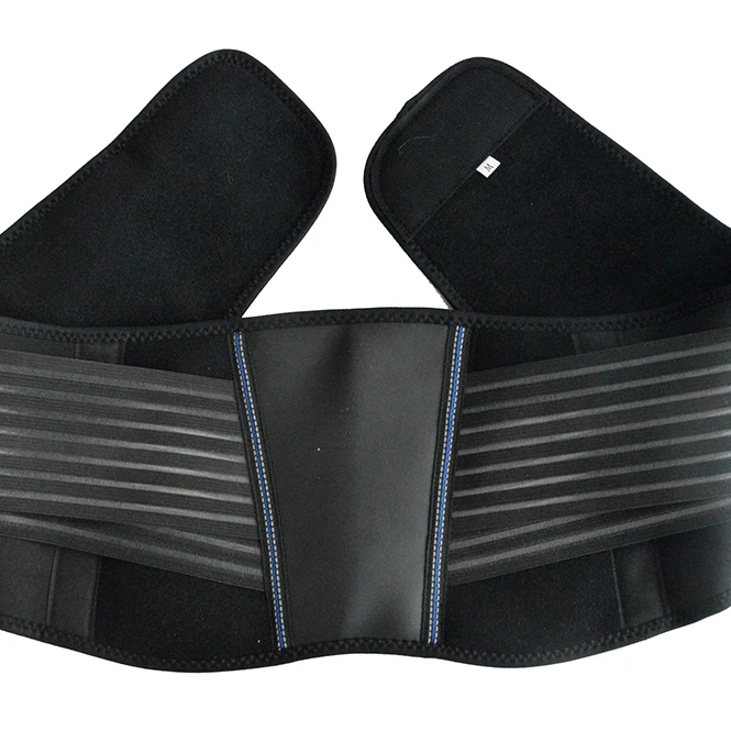 Unisex Adjustable Lower Lumbar Waist Back Support Brace Belt with Reflective warning tape