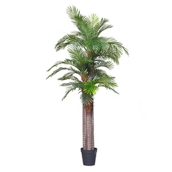 Home garden decoration artificial plants palm tree potted bonsai artificial green landscape artificial palm tree