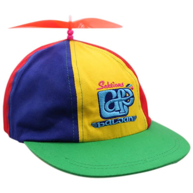 High quality embroidery colorful helicopter snapback cap hat