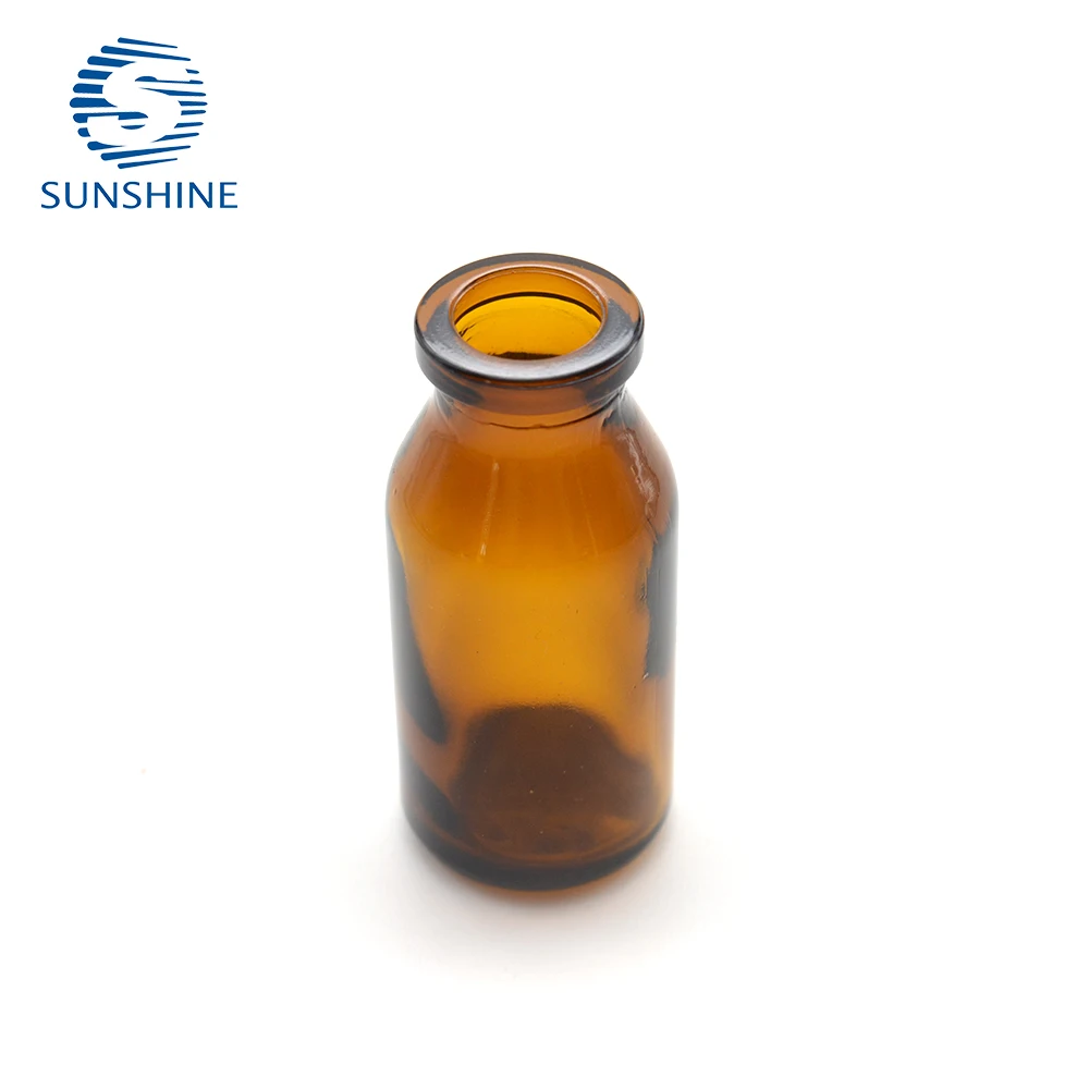 Glass vial for Injection Amber glass vial for veterinary use Antibiotic glass vial 15ml