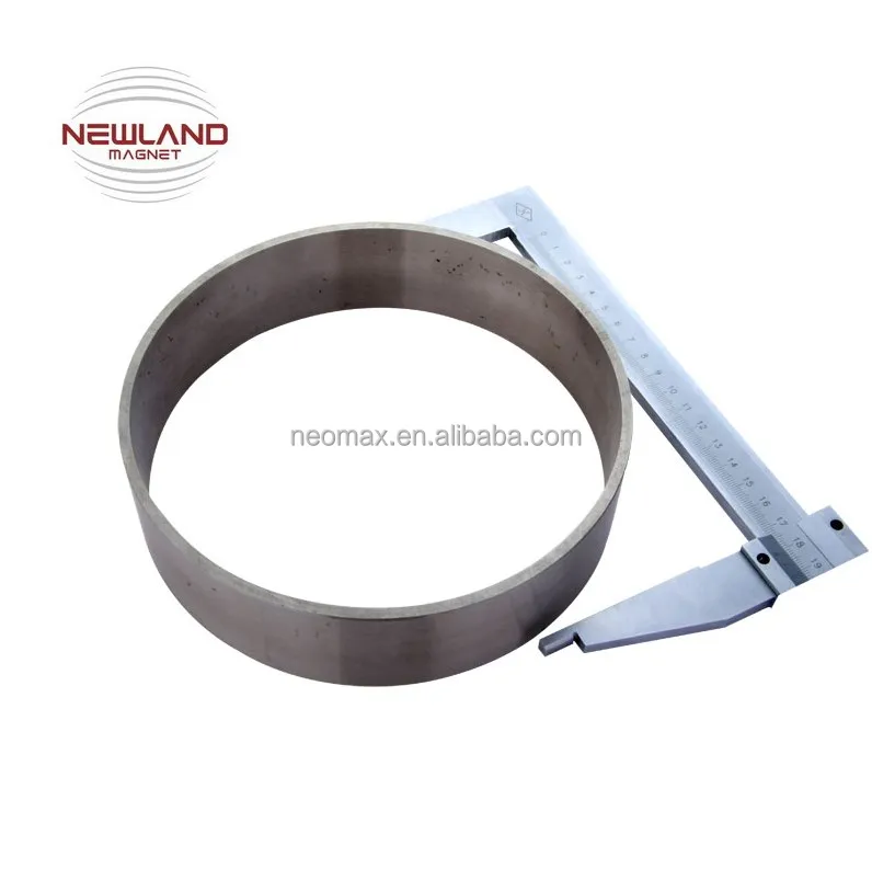 Custom Strong Radial Multipoles Diametrical Magnetized Large Ring Bonded Neodymium Magnet