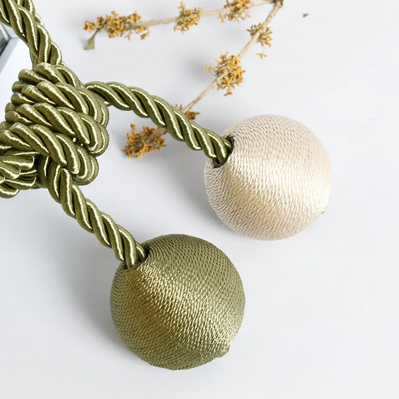 New type of curtain bandage no punching installation curtain buckle fashion modern curtain binding rope