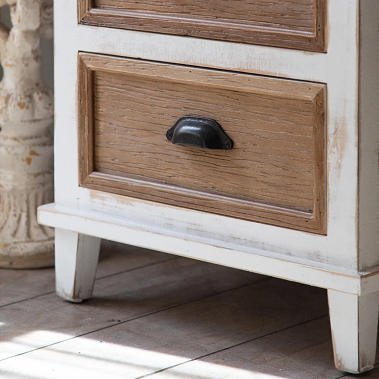 Fashionable Decor Wooden Drawer Cabinet Vintage Furniture  solid wood modern living room cabinet with shelf