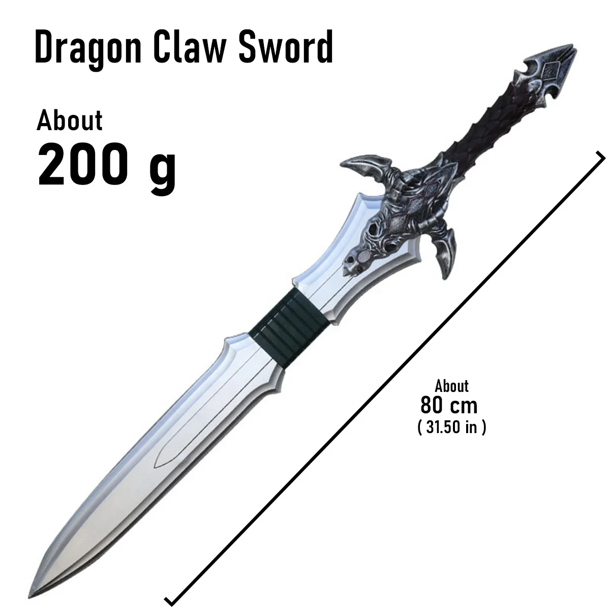 PU Foam Anime Weapon Model Warcraft Peripheral Sword Royal Guard Prop Game Character Drama Halloween Celebrate Gift Makeup Party