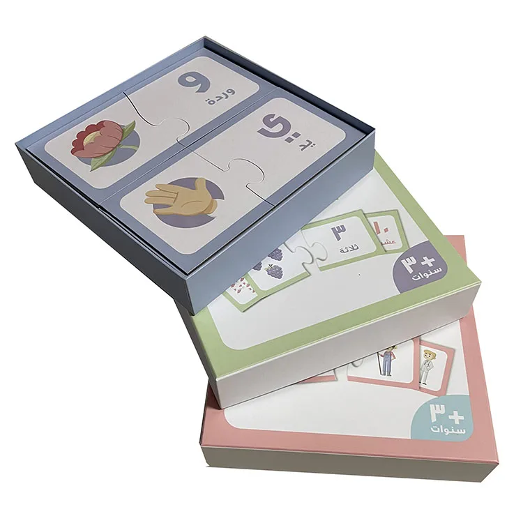 Wholesale Custom Kids Educational number and letter match puzzles