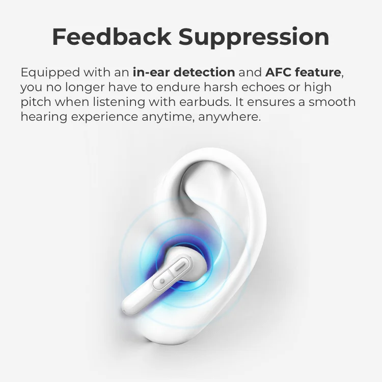 TRANSTEK Quality 16 Channels Digital Audifonos Bluetooth In-ear Headphones Rechargeable Hearing Aid Device for Seniors