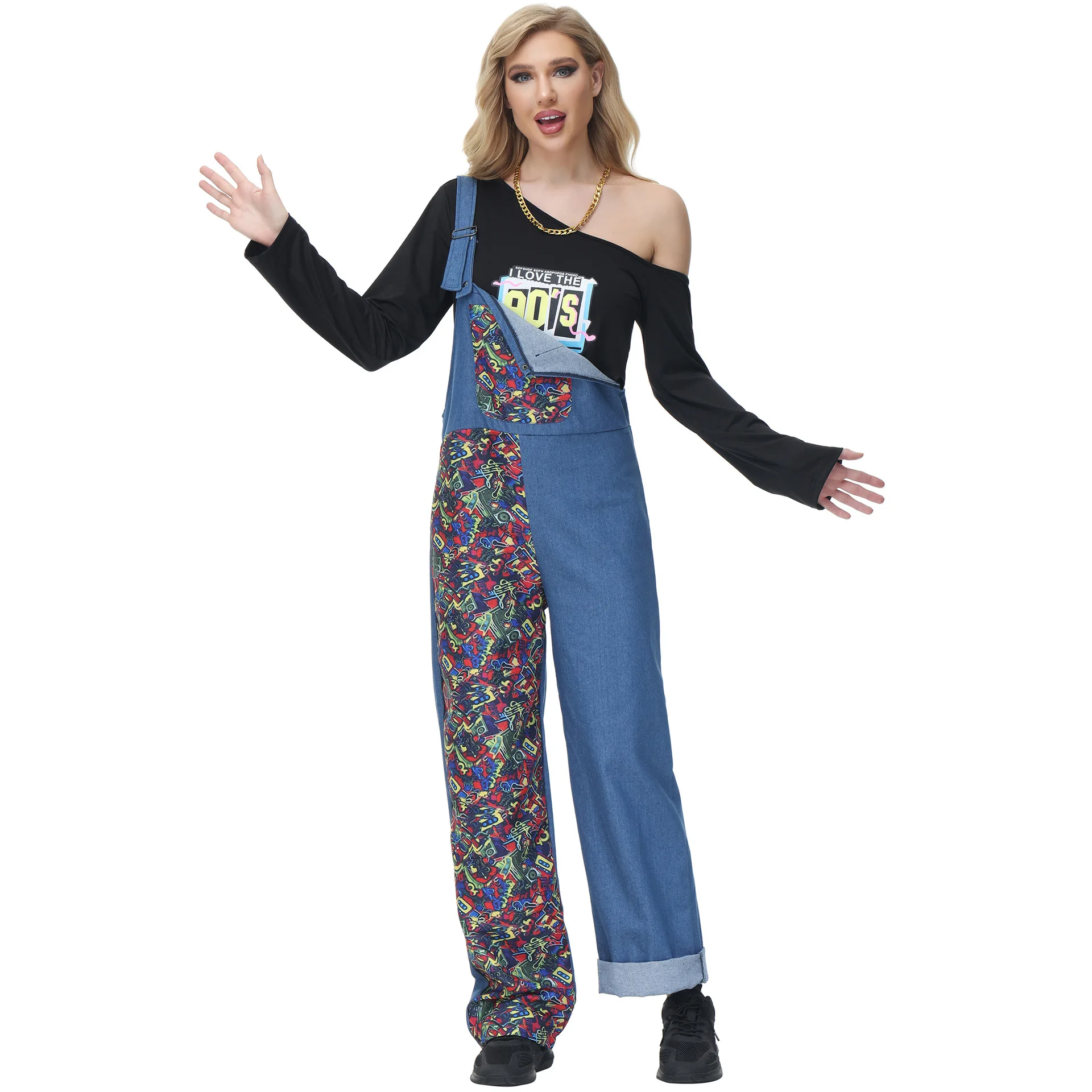 M-XL 70-х в винтажном стиле для танцев хиппи пара костюм диско шоу на сцене Детский Хеллоуин