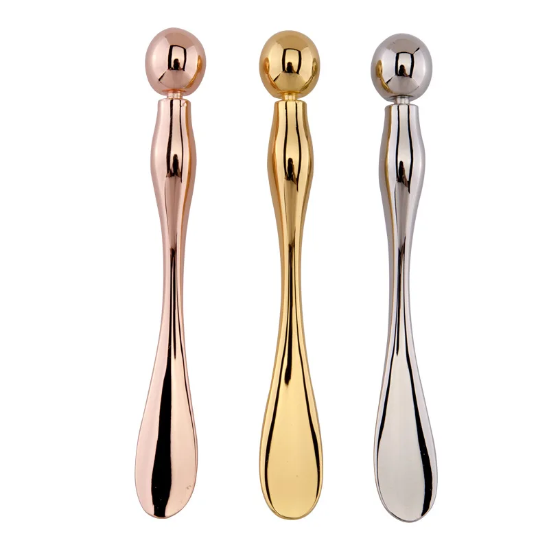 Metal Makeup Spatula Rose Gold  Silver Color Beauty Scoop for Facial Cosmetic Eye cream