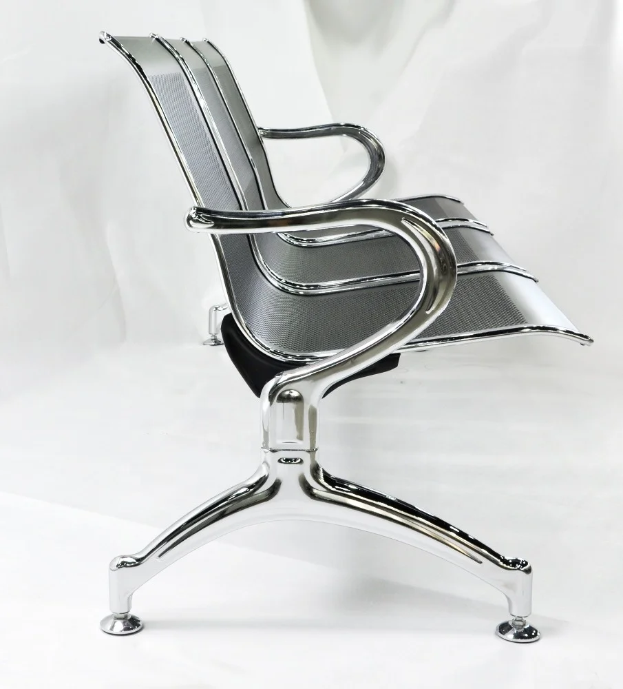 WACO High quality easy install Steel 3 seat Airport public Waiting Chair