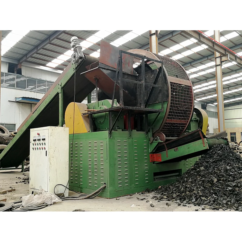 New Patent Waste Rubber Tire Recycling Machinery Old Tyre Crushing Machine