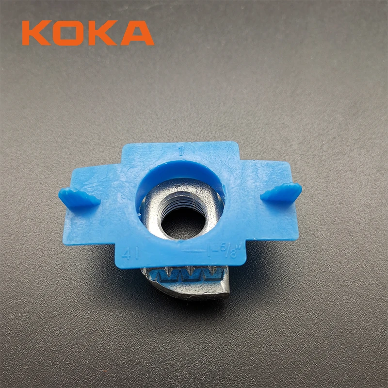 Hot Sale Solar Nuts Blue Plastic Wing Channel Nut For Solar Panel Mounting System