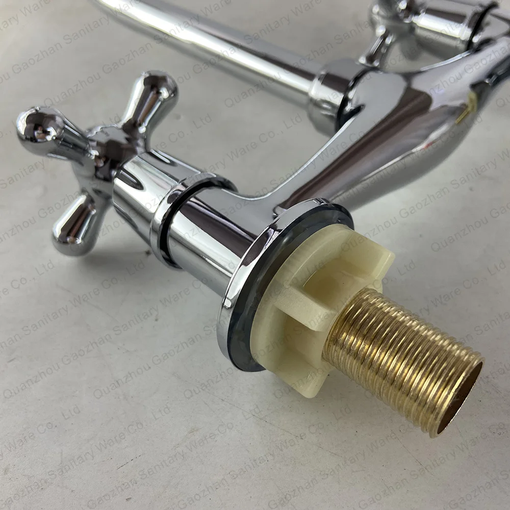 modern zinc alloy kitchen faucet with double control rotating switches basin deck mounted washbasin bathroom faucets mixers taps