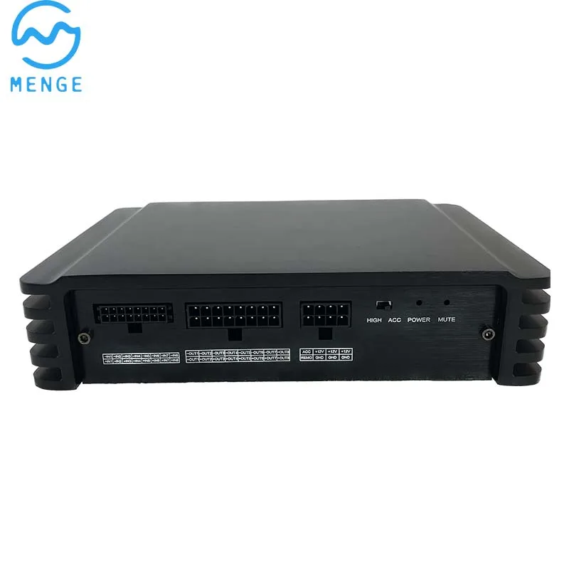 D Class 12V Digital Equalizer Power Sound System Bass Woofer Subwoofer 400W  8 Channel Speaker DSP Audio Car Amplifier