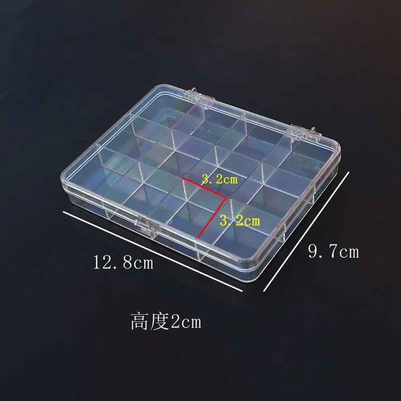 Plastic Beads Containers Transparent Mini Bead Organizer Container Storage Box with Lids for Pills Jewelry and Small Items