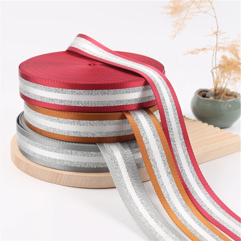 High Quality 15mm Polyester Strip Webbing Colorful Gross grain Ribbon Tape Belts Shoes Bags-Multi-Use Nylon Textile Accessory