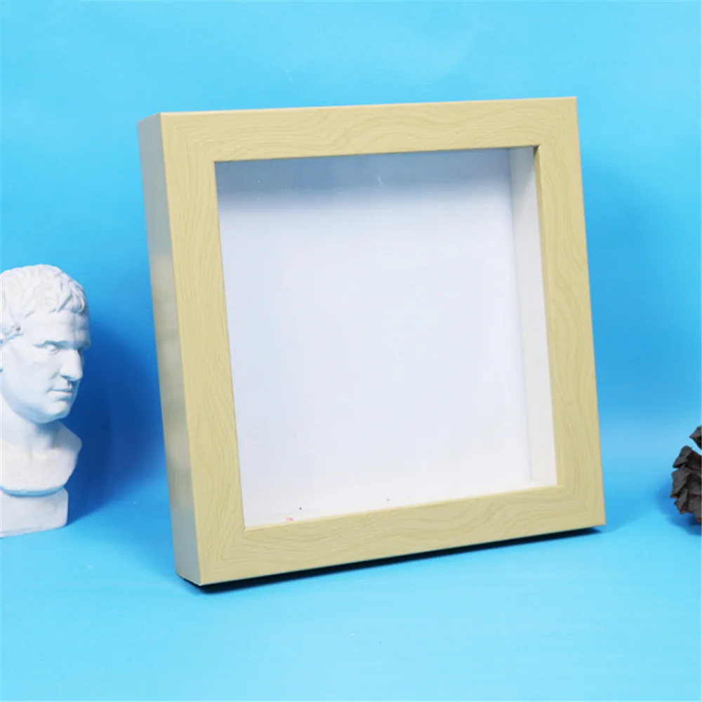 Three dimensional dried flower plant butterfly specimen photo frame baby hand and foot print DIY manual multifunctional picture