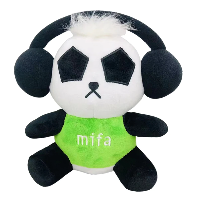 Wholesale OEM Rock Style Panda Plush Doll Toy Soft Plush Panda Family Keychain Plush Toys