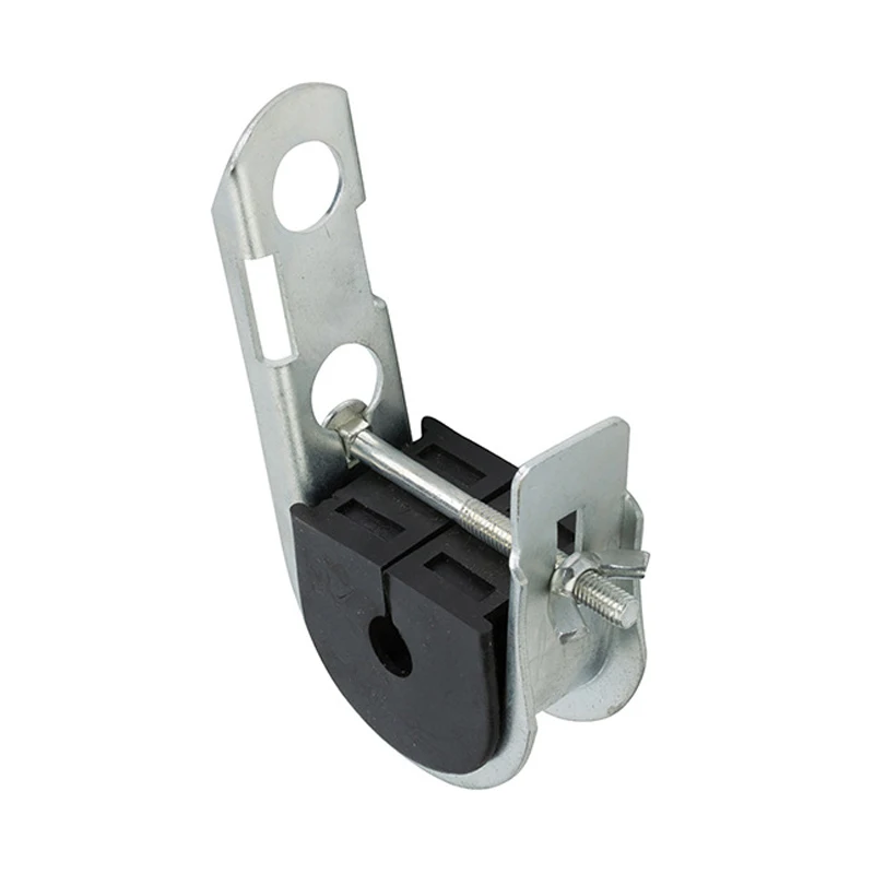 Fiber optic cable Round Type ADSS Optical drop Cable Fitting Fiber Optic J Hook Suspension Clamp outdoor