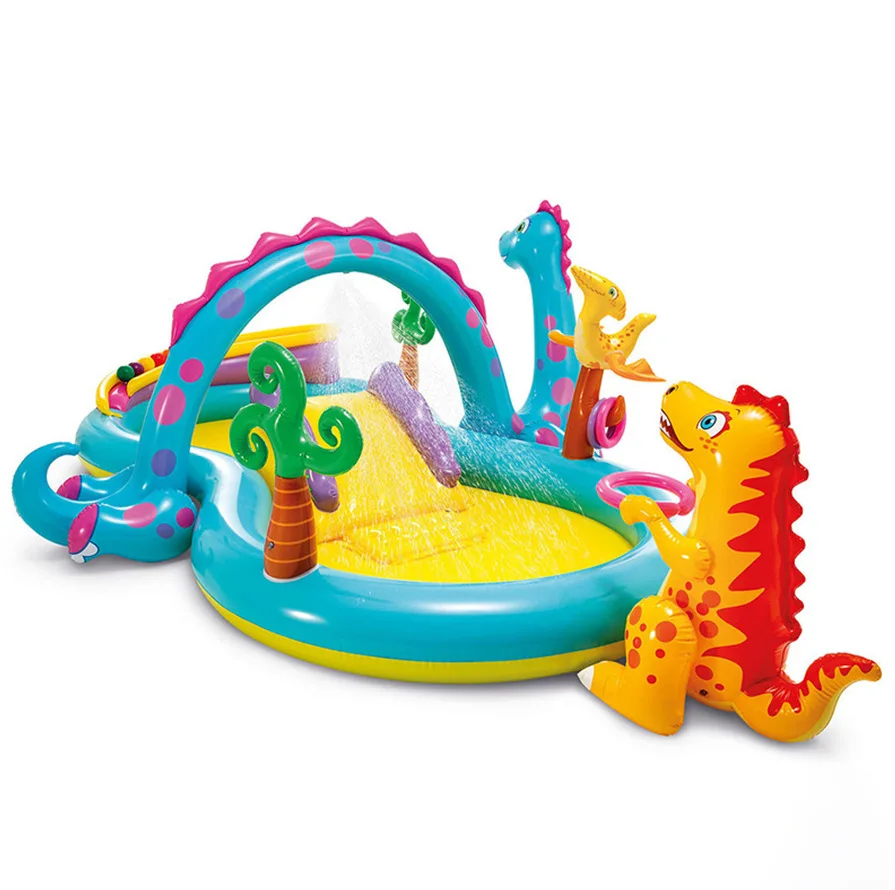 Intex 57135 Dinoland Play Centre Outdoor Summer Kids Fun Children Inflatable Pool