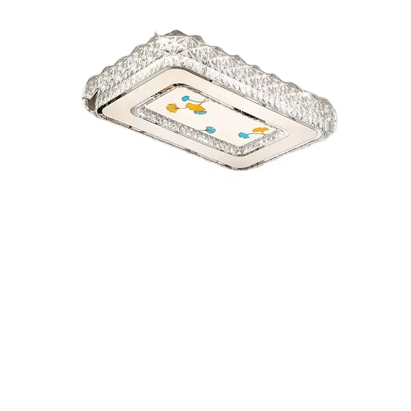 Современные Хрустальные потолочные светильники для гостиной роскошные серебряные спальни светодиодные обеденные хрустальные кухни