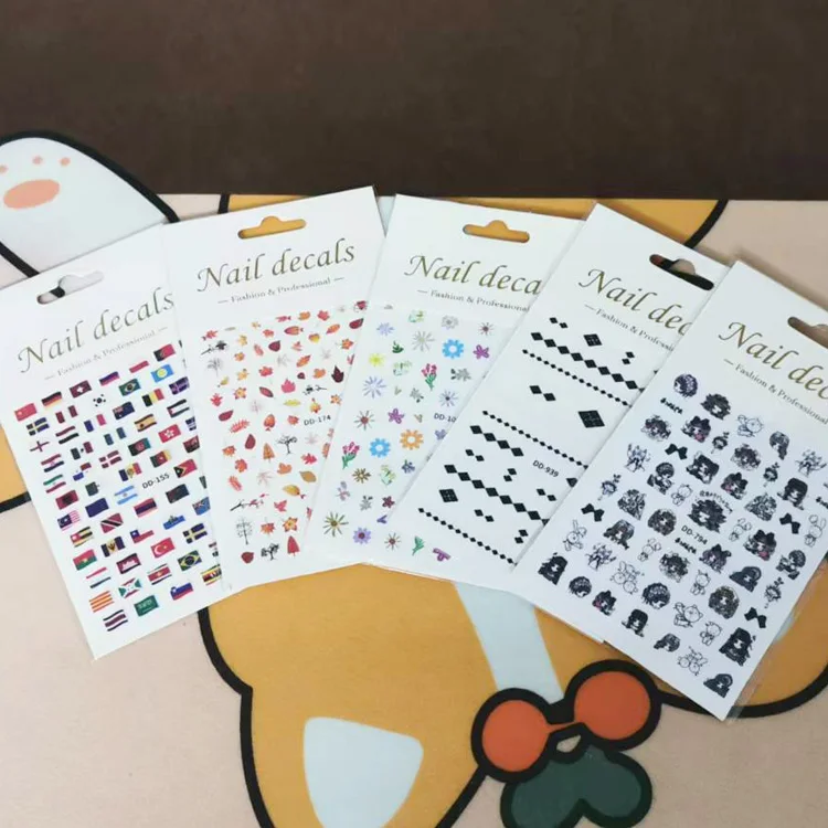 Yitong DD-0984 animal bear pattern gel polish luxury uv nail stickers