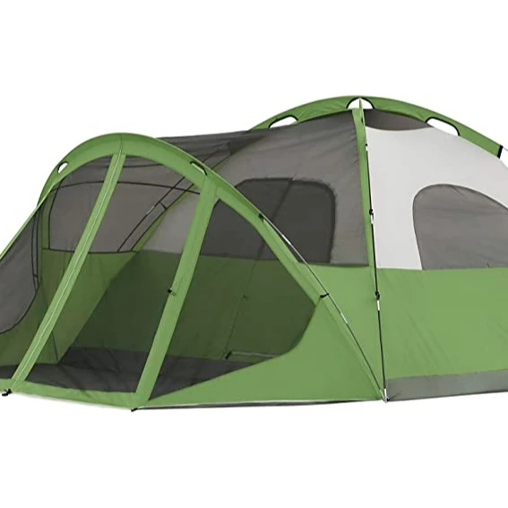 HOT 8 Person 27.25*11*10.75 inches dome tent camping tent with screen room with screen porch CHINA