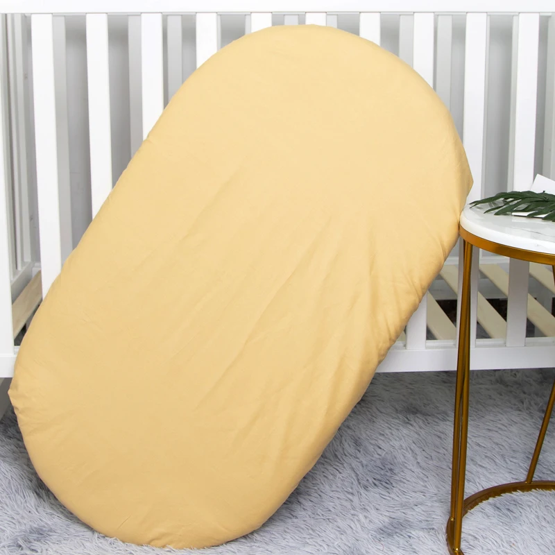 Wholesale Fitted Crib Sheet Extra Soft Neutral Cotton Twill Baby Bed Sheet for Standard Crib Mattress