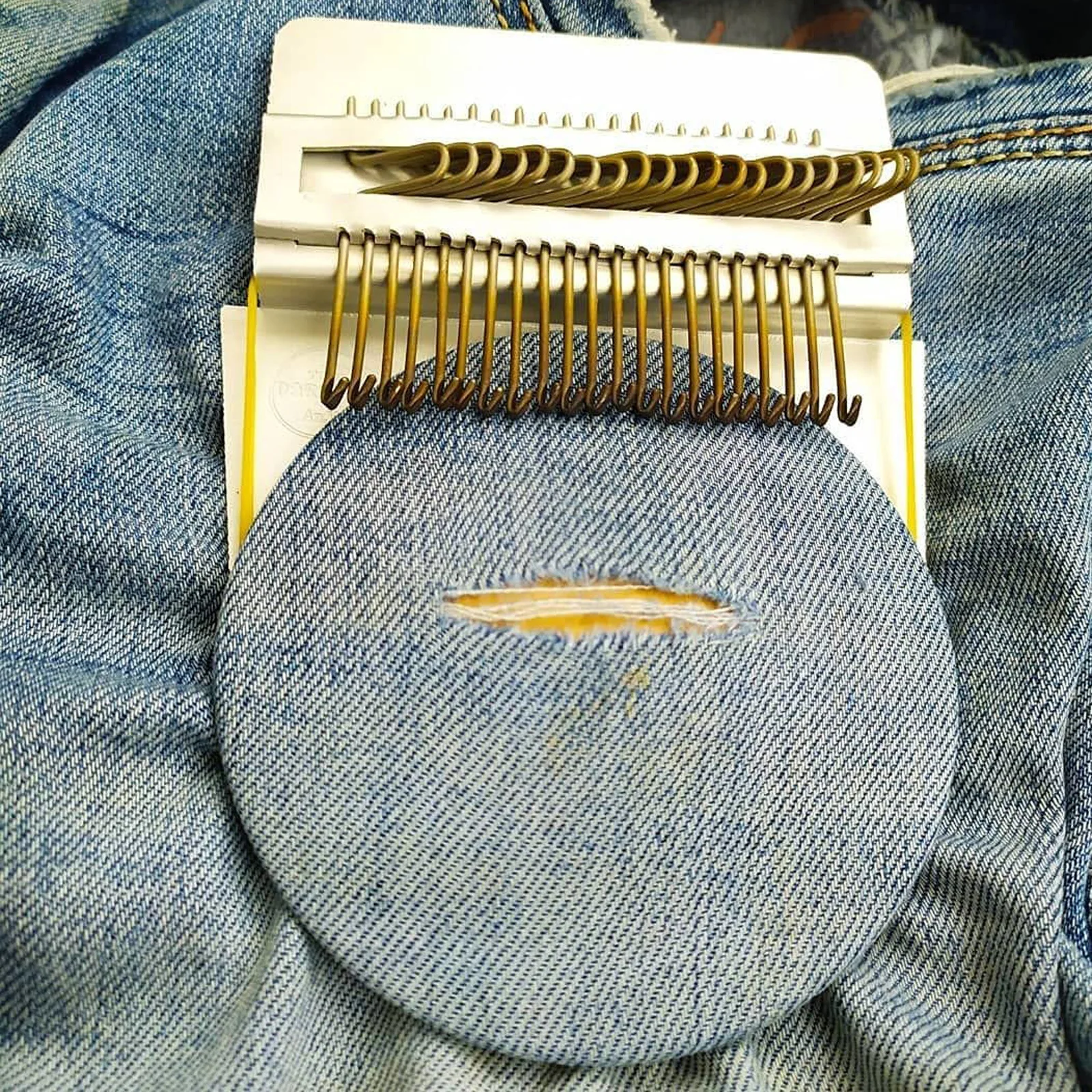 Darning Loom Speedweve Type Weave Tool Convenient Weaving Loom Kit Beginners Quickly Mending Jeans Repair Holes DIY Arts