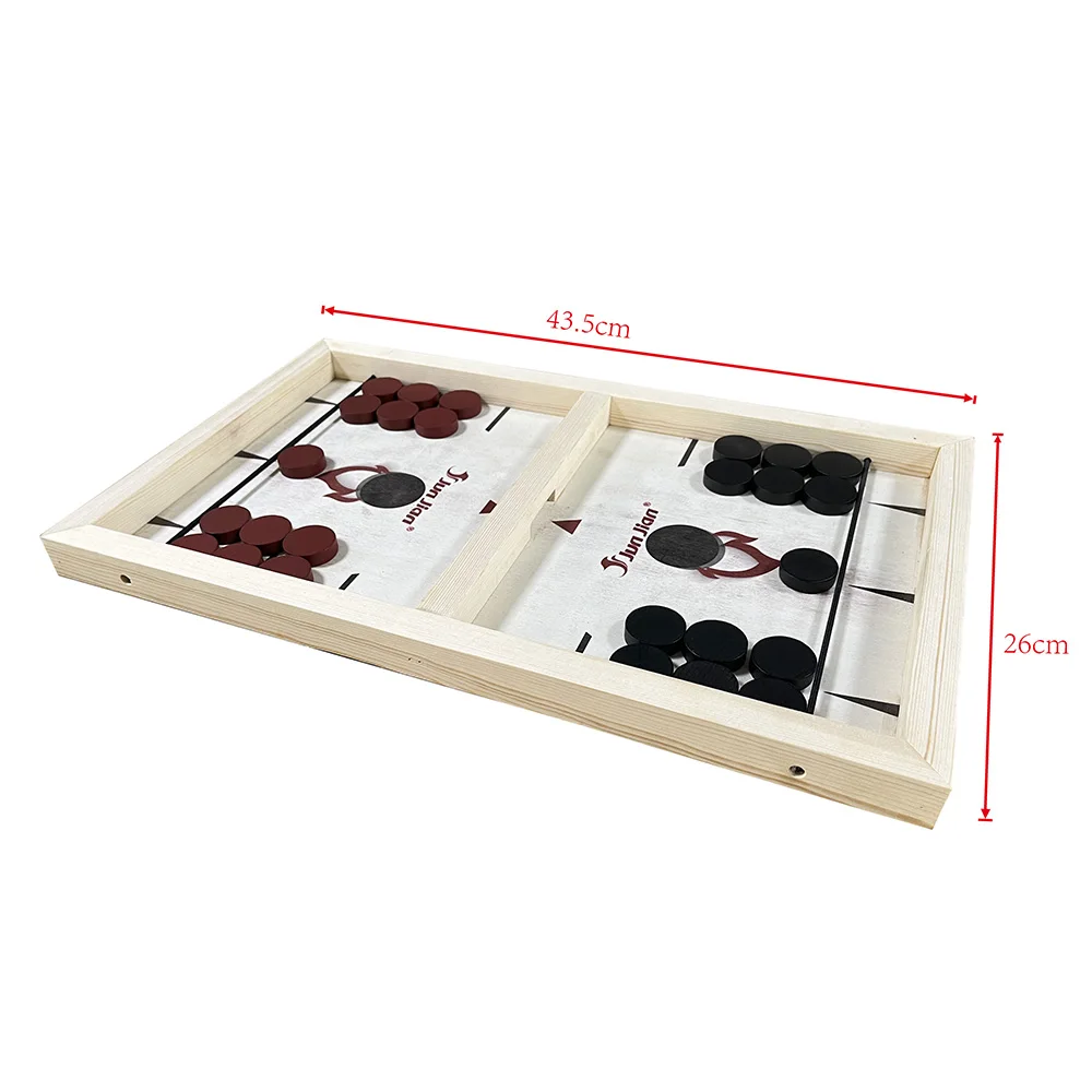 Large Sling Puck Game, Foosball Winner Board Game, Wooden Hockey Table Game, Fast Paced Slingshot Game Board, Rapid Sling Table