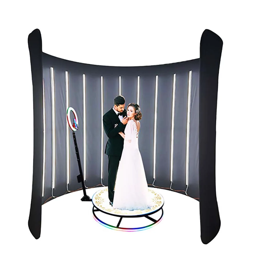 Portable 360 Photo Booth With Ring Light With Logo Replacement Part Best 360 Photo Booth