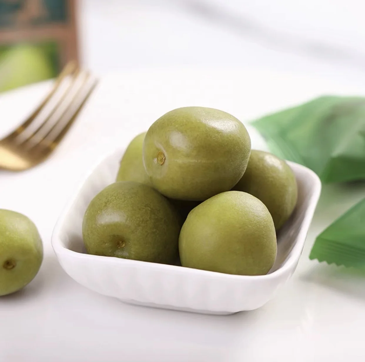 Корейские фруктовые сладости свежие вишневые конфеты независимая упаковка зеленые китайские сливы