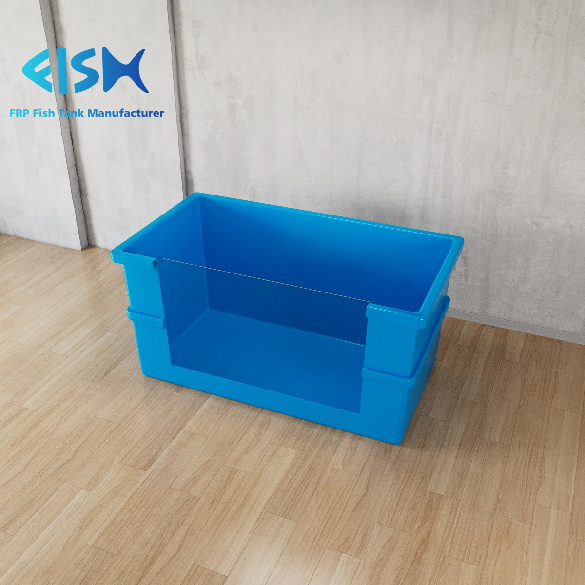 fishfrp 2023 listing famous recirculating warehouse fresh water large-scale glass fiber fish aquaculture pond tank