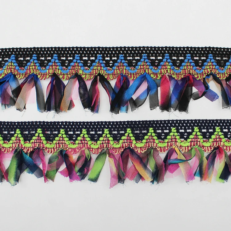 Garment Accessories mesh  Ribbon Tassel Fringe Trim Lace