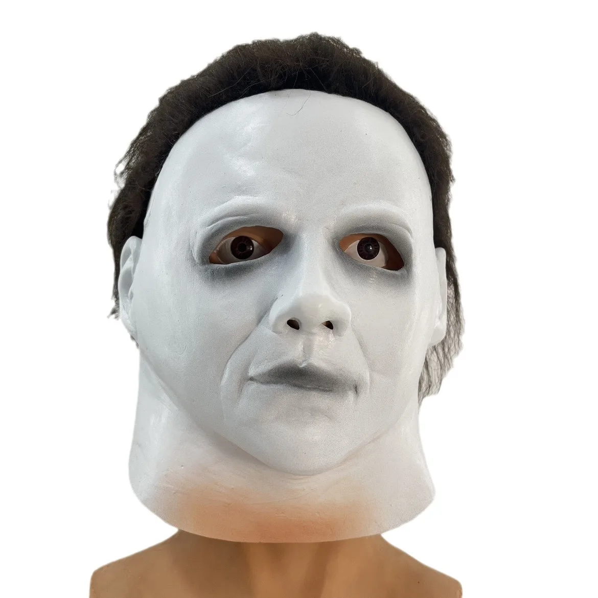 Halloween Scary Michael Myers Masks with Pocket Knife Masquerade Cosplay Latex Full Head Mask Costume for Adults